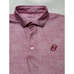 Johnnie-O Performance Polo Golf Shirt Mens Large Gibson Taffy JMPO5720 *LOGO